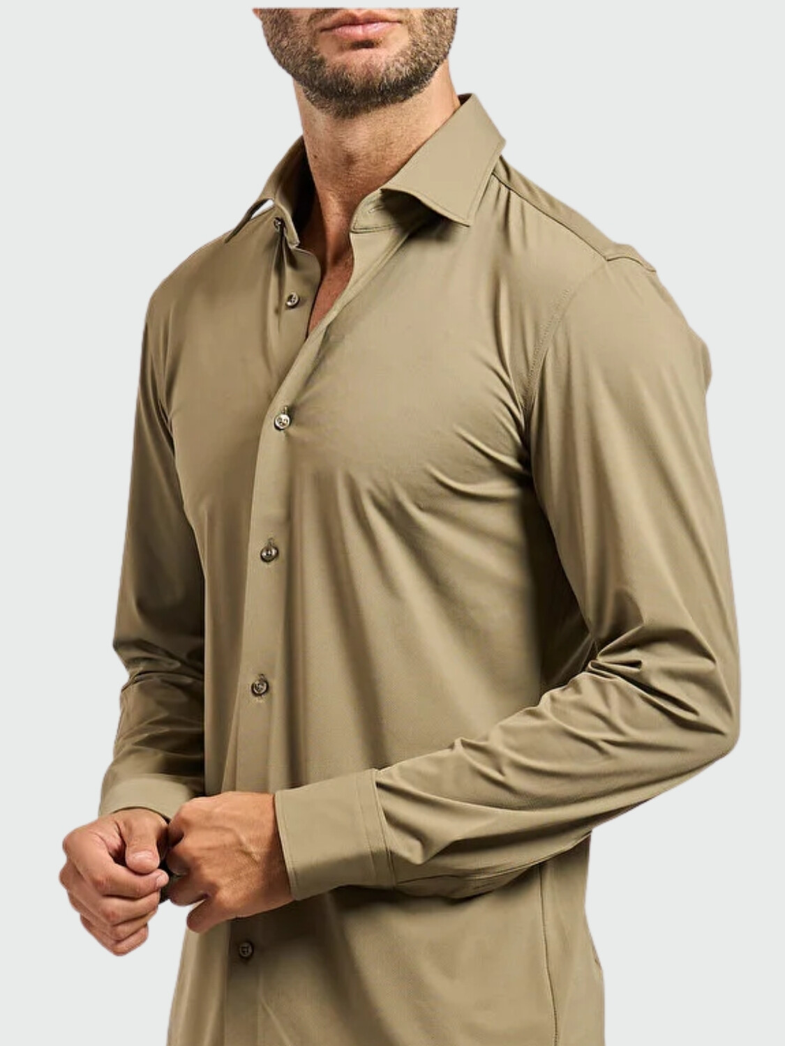BOSS - Camisa manga larga con logo 245