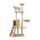 Rascador Torre 5 Niveles en Felpa y Sisal para Gato Beige