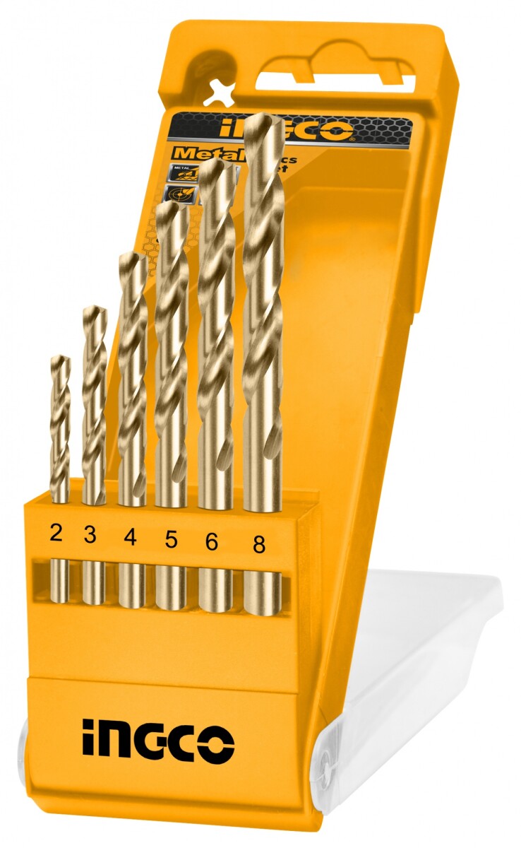 MECHAS METAL SET 6 PZAS INGCO AKD1055 MILIMETRICAS 