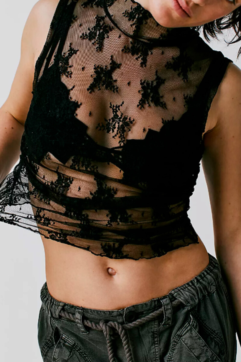 Musculosa Nice Try Negro