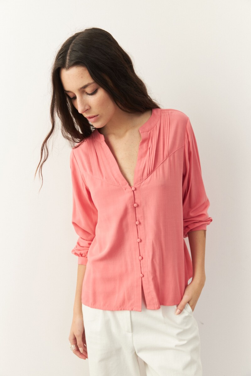 CAMISA PERLINA Coral