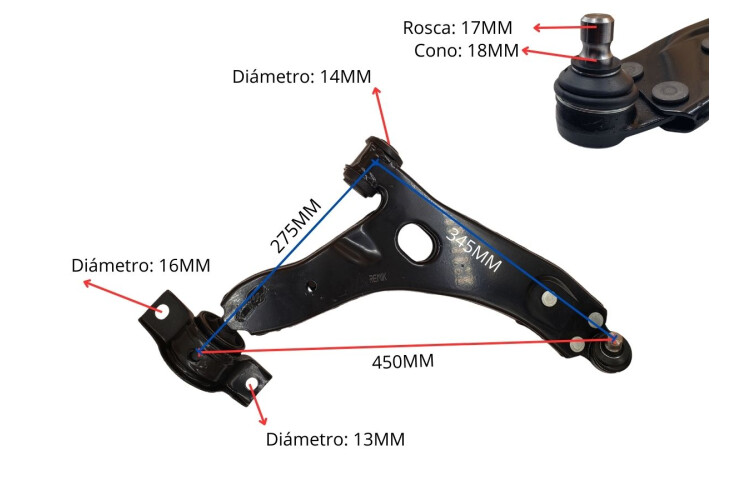 Parilla De Suspension Delantera Ford Focus 98-05 Izq Parilla De Suspension Delantera Ford Focus 98-05 Izq