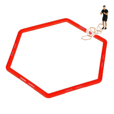 Aro Hexagonal Entrenamiento Funcional Coordinación Rojo