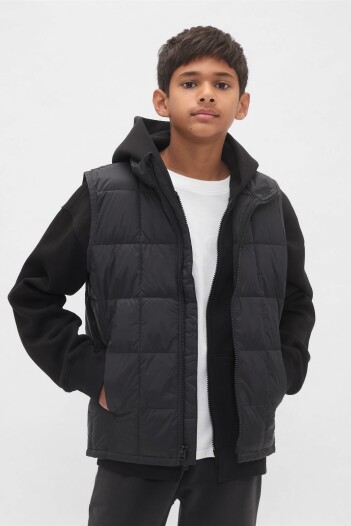 Chaleco Lightweight Puffer Niño Black