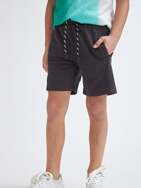 Bermuda deportiva liviana cordón Negro