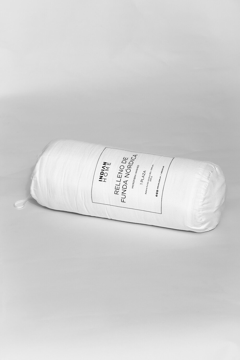 Relleno Funda Nórdica 1 Plaza Microfibra Washed Blanco
