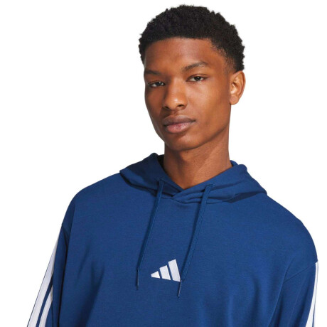 Abrigo Essentials Three Stripes French Terry de Hombre Azul