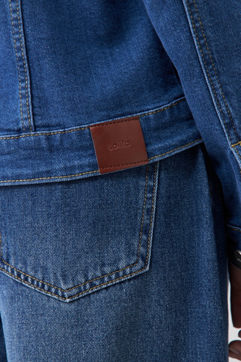 Campera clásica de jean jean medio
