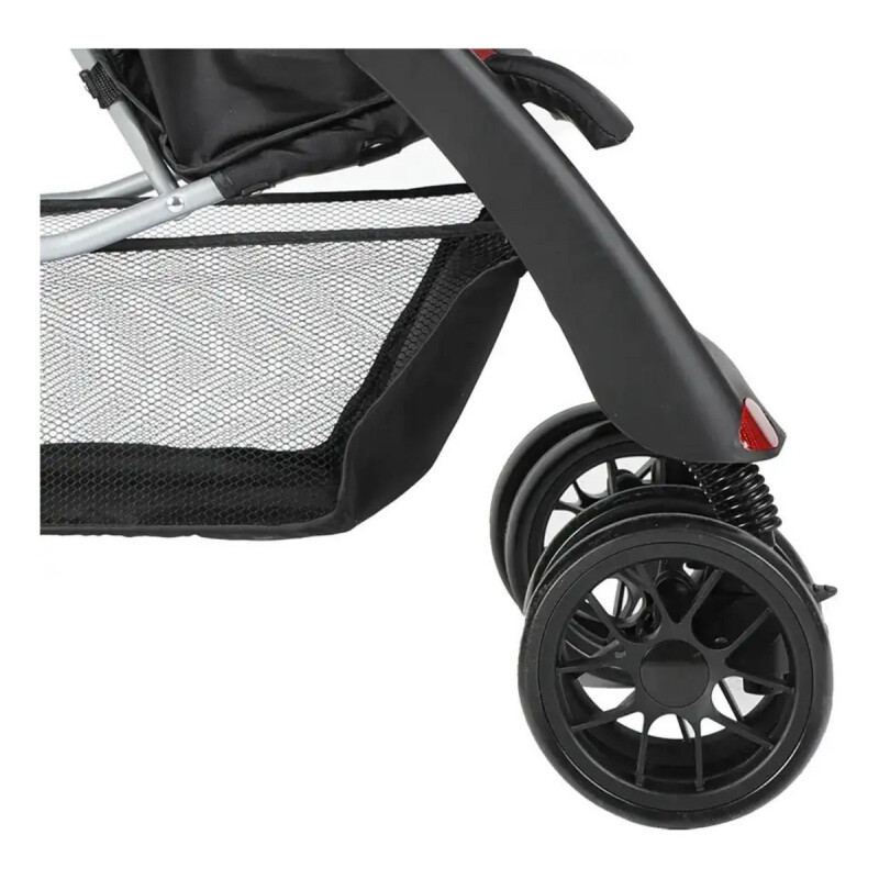 Coche Carriola Para Paseo De Bebe Plegable 3 Posiciones Gris Claro