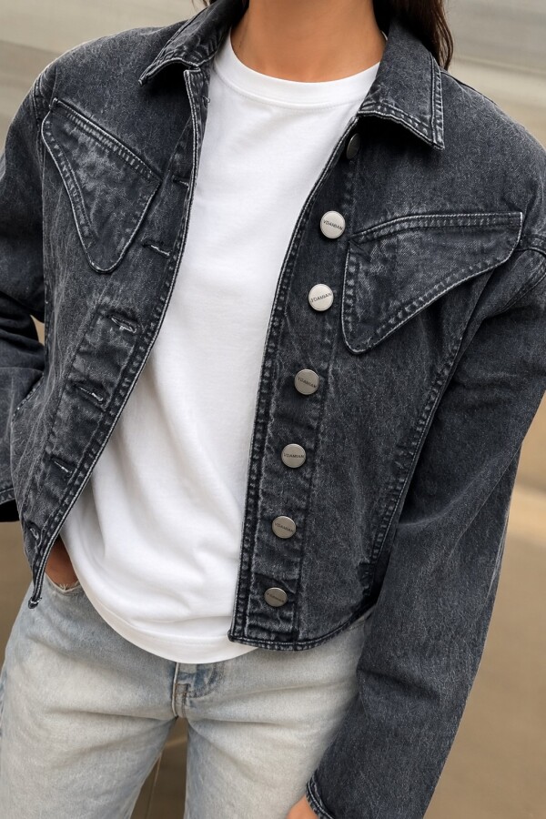 Campera Vintage Negro