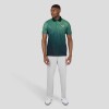 Geo Print Polo - Hombre Hunter Green