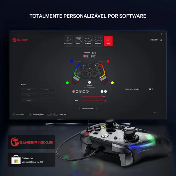 Joystick Gamersir K1 Rgb Pc Xbox One S X Steam JOYSTICK GAMESIR K1 XBOX/PC NEGRO RGB