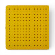 Panel perforado pegboard metálico organizador de pared 40x40 cm – Multiuso para el hogar Amarillo