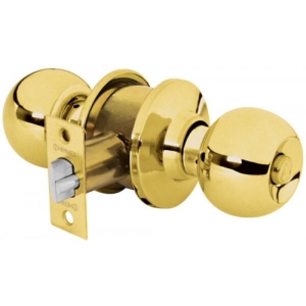 Cerradura Pomo Con Llavin Bronce Hermex