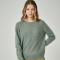 Sweater Focio Verde Grisaceo