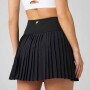 Falda Con Malla Hot Shot Pleated Skirt Classic Mini Mujer Black