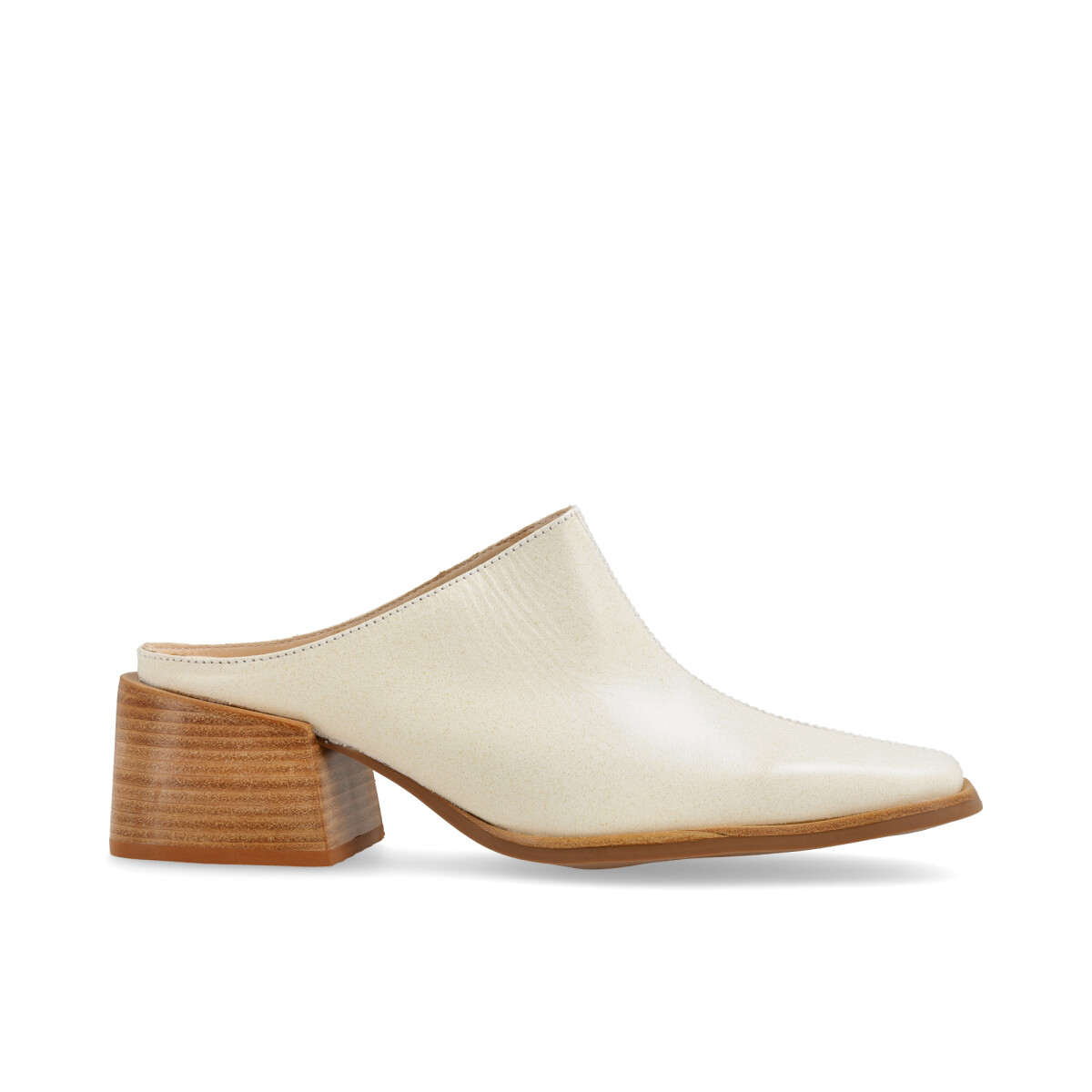 ZUECO VENET - CUERO KOBE - BLANCO