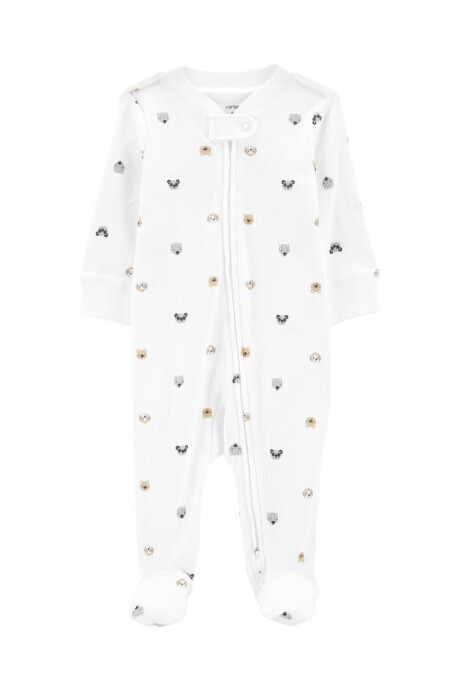 Pijama con Pie Diseño Animales de Algodón 0