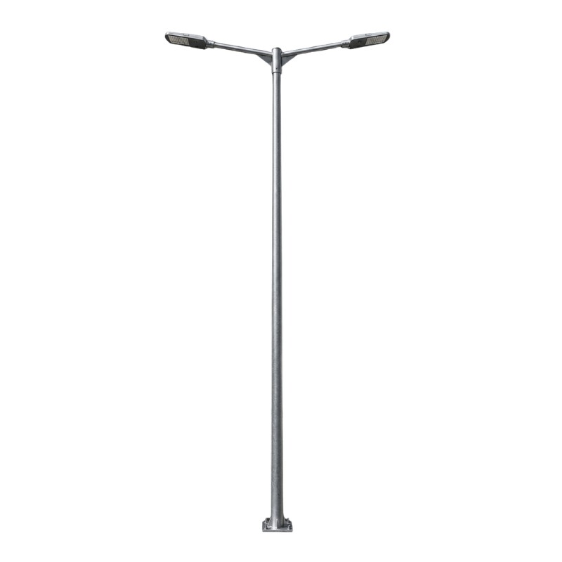 Columna 6mt con dos Brazos Blanca Columna 6mt Con Dos Brazos Gris