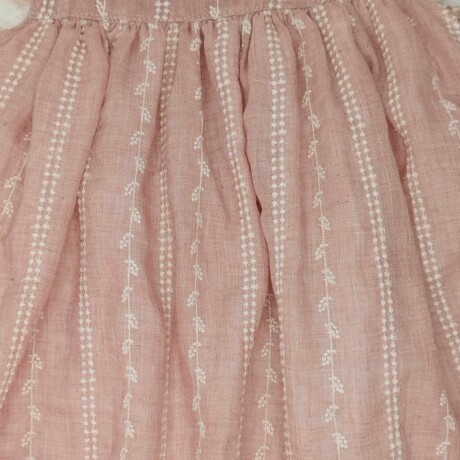 Vestido rosado bordado Vestido rosado bordado