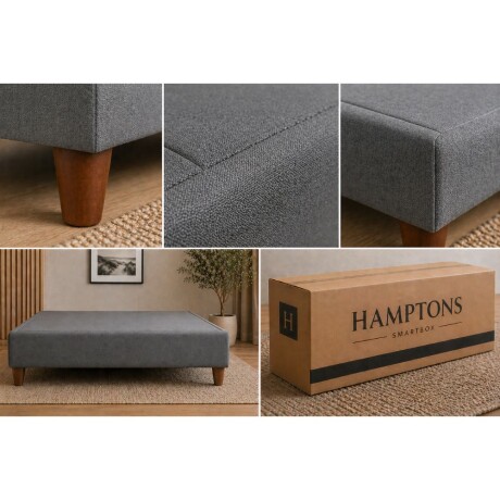 Sommier Queen HAMPTONS Hybrid Bronze Gris