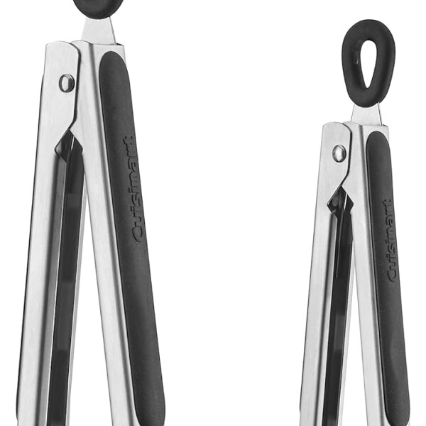 Juego de pinzas de 2 piezas, puntas de acero inoxidable de 7 y 9 pulgadas Cuisinart Juego de pinzas de 2 piezas, puntas de acero inoxidable de 7 y 9 pulgadas Cuisinart