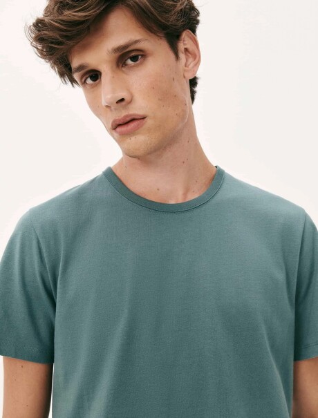 CAMISETAS BÁSICAS MANGA CORTA SLIM VERDE