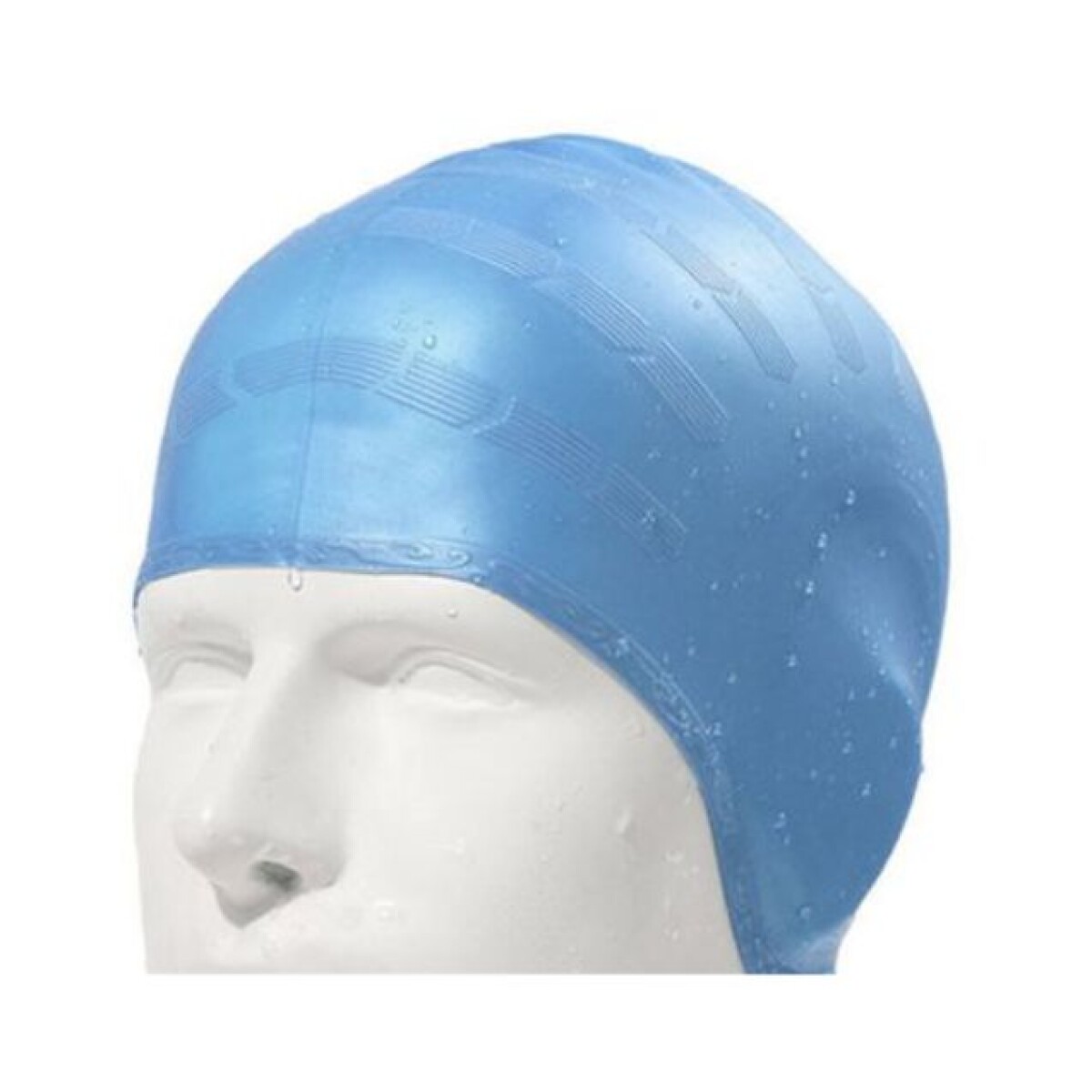 Gorro de natación de silicona para adulto - Celeste 