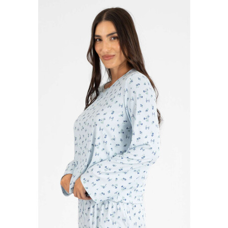 Pijama rulote liberty ml Celeste