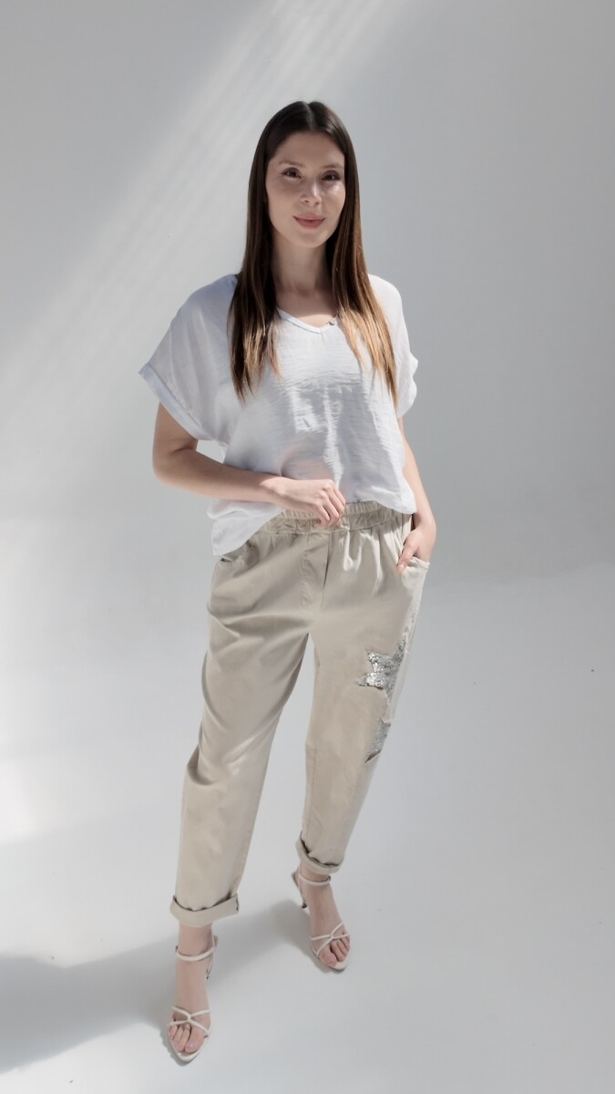Pantalón Baggy Parma - Beige 