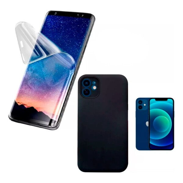 Carcasa Funda Protector + Hidrogel Simil Vidrio Para iPhone 11 Carcasa Funda Protector + Hidrogel Simil Vidrio Para iPhone 11