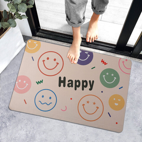 Alfombra antideslizante caras sonrientes Alfombra Antideslizante Caras Sonrientes