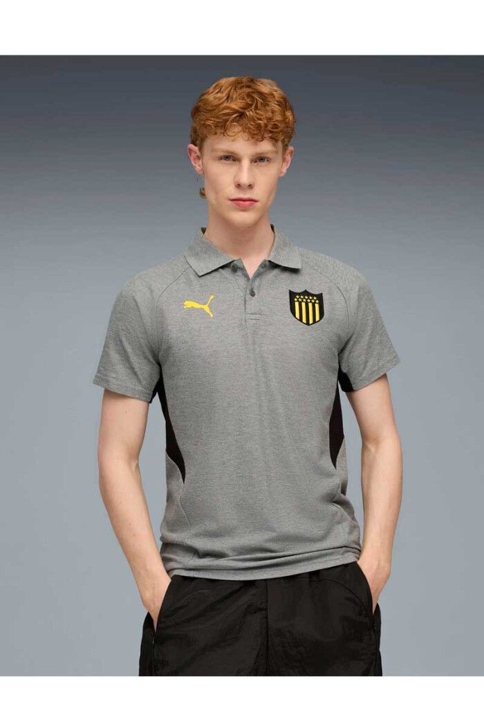 REMERA POLO PUMA CLUB ATLETICO PEÑAROL EVOSTRIPE Gris