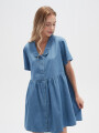 Vestido Crypto Celeste