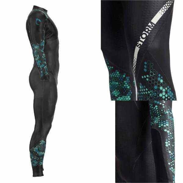 Traje De Neopreno Carbono Para Hombre Powerskin Storm Swimsuit Carbon Wetsuit Negro