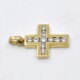 Cruz En Oro 18K amarillo Y brillantes 15 x 12 mm Cruz En Oro 18K amarillo Y brillantes 15 x 12 mm