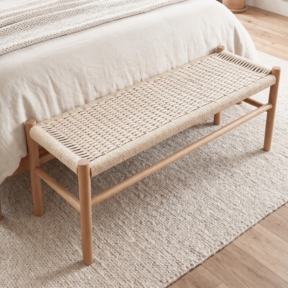Banco Madera Natural Wishbone - Origen Banco Madera Natural Wishbone - Origen
