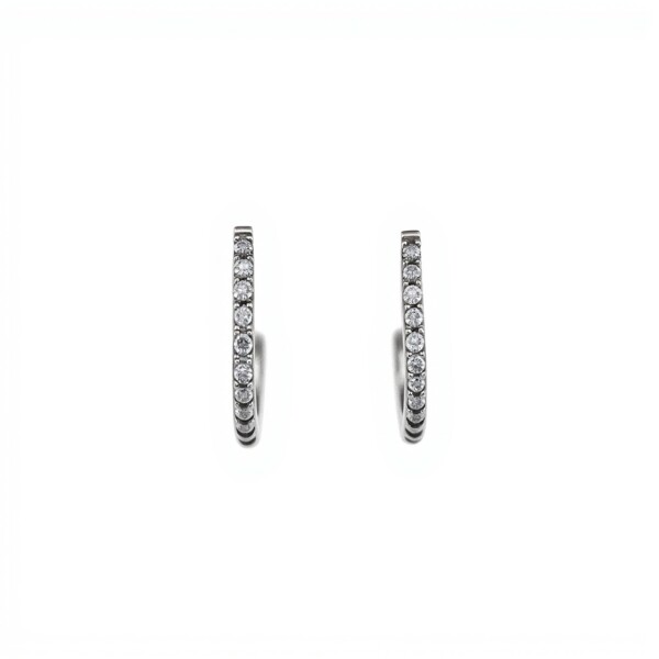 Caravanas Aro-Plata 925-Piedra zirconia-CA3019 conpiedra