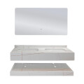 CONJUNTO DE BAÑO HABITARE MODELO NS1004-120D/ MUEBLE + BACHA + ESPEJO CON LUZ Conjunto De Baño Habitare Modelo Ns1004-120d/ Mueble + Bacha + Espejo Con Luz