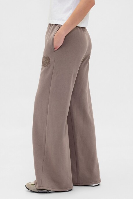 Pantalón Deportivo Baggy Wide Leg Mujer Plymouth Rock