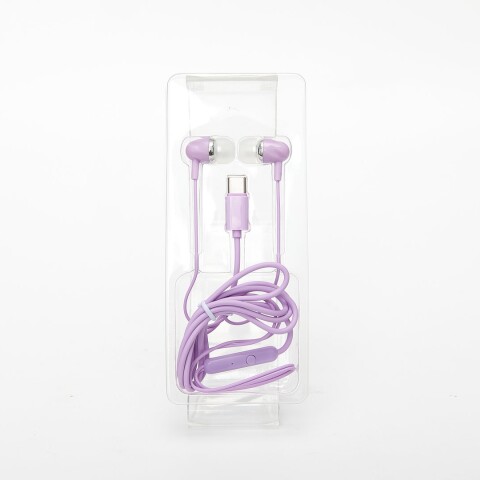AURICULARES DE MODA CON CONECTOR TIPO-C (PÚRPURA) AURICULARES DE MODA CON CONECTOR TIPO-C (PÚRPURA)