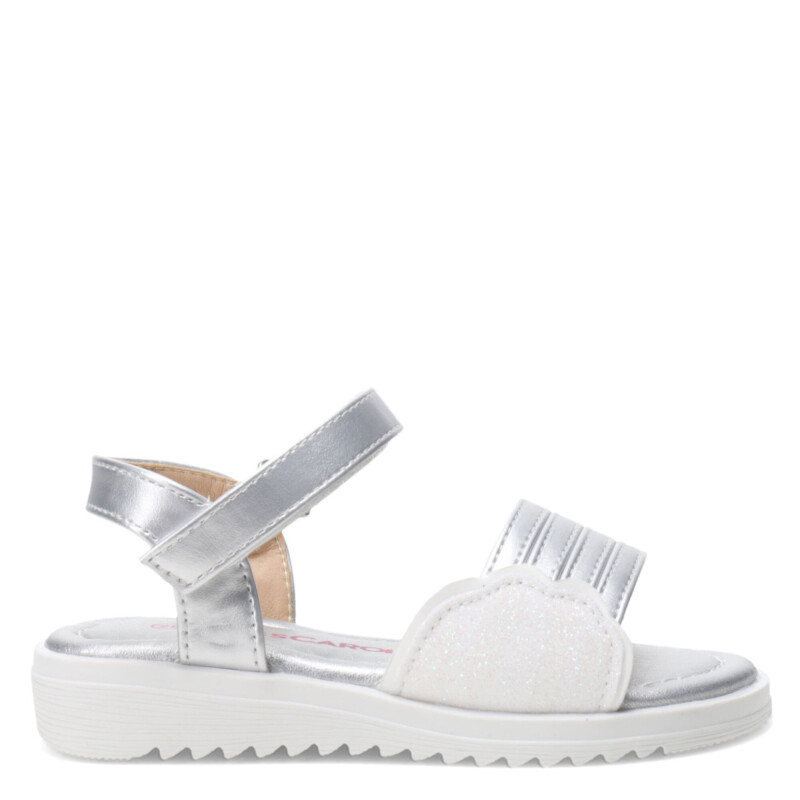 Sandalias de Niña MINI Miss Carol ANZAC con diseño de nube Plateado