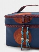 Neceser De Nylon Con Estampado azul
