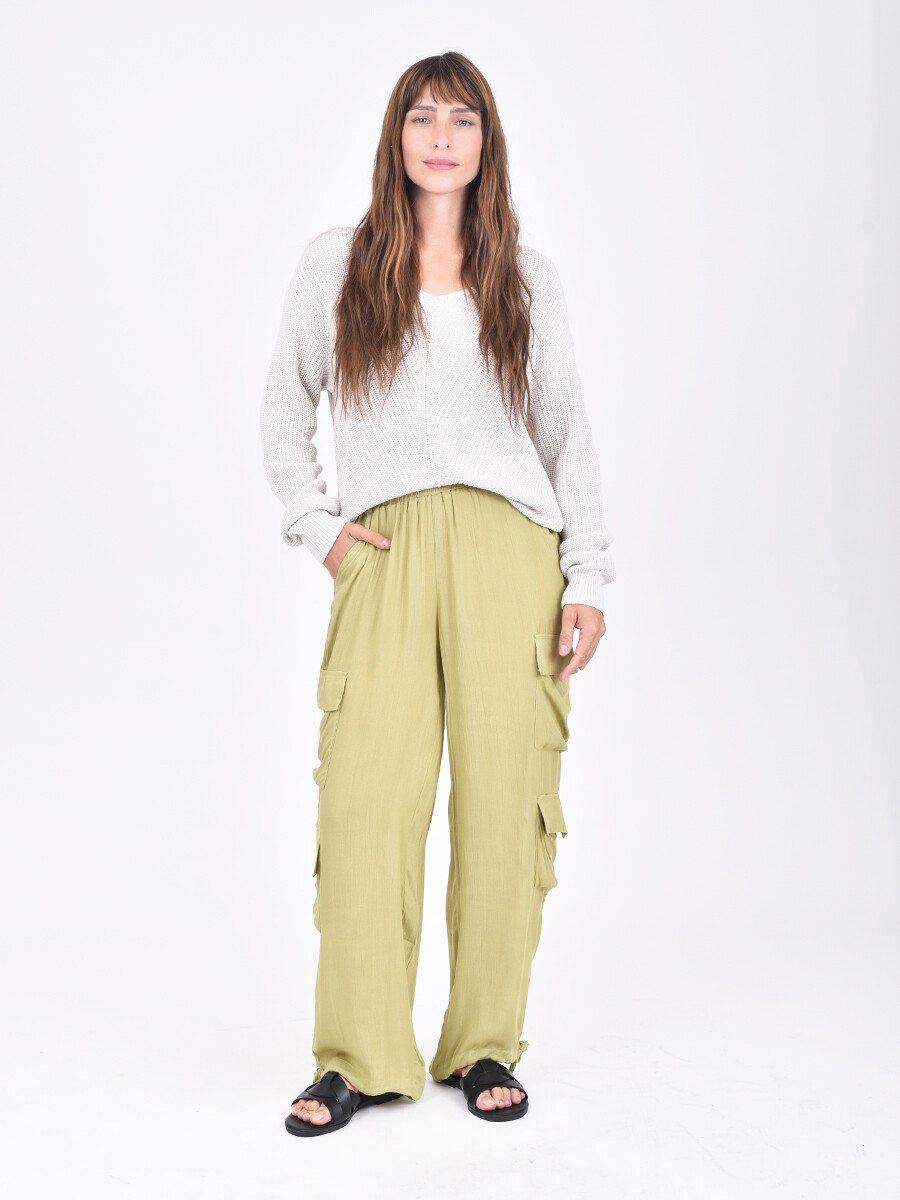 PANTALON MUGES - OLIVA 