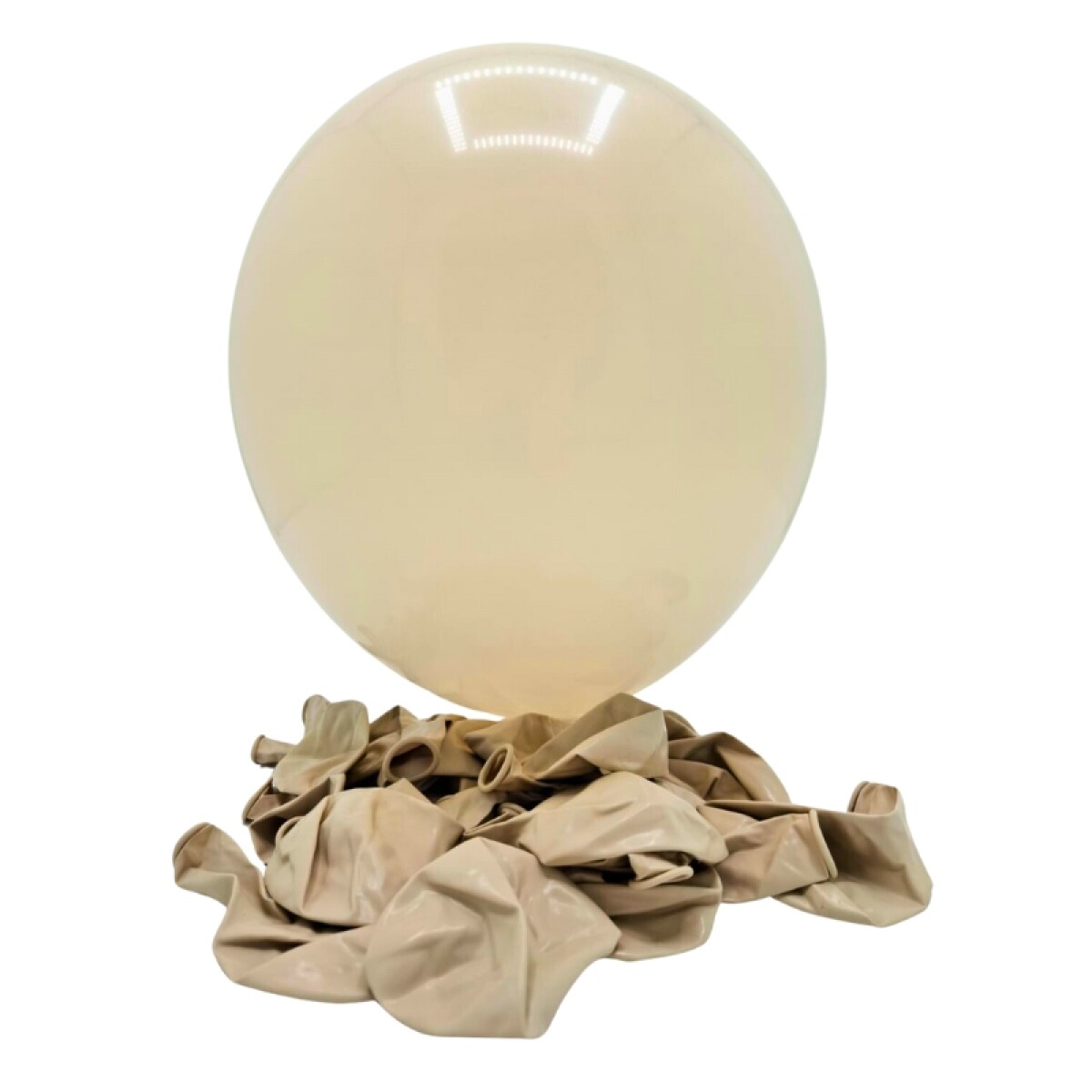 Globos Matte Tamaño R12 X25 - Marfil Mate 