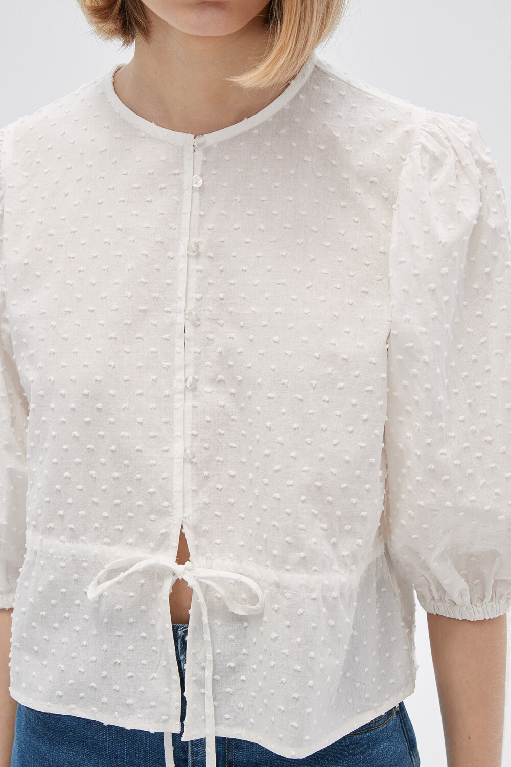 Blusa Goujer Marfil / Off White