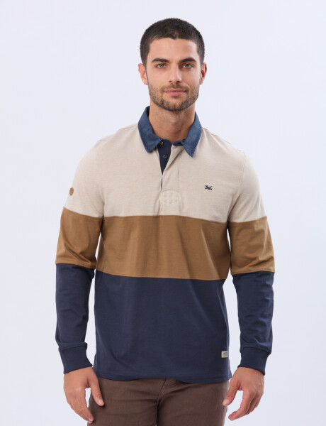 REMERA POLO DE ALGODÓN Beige