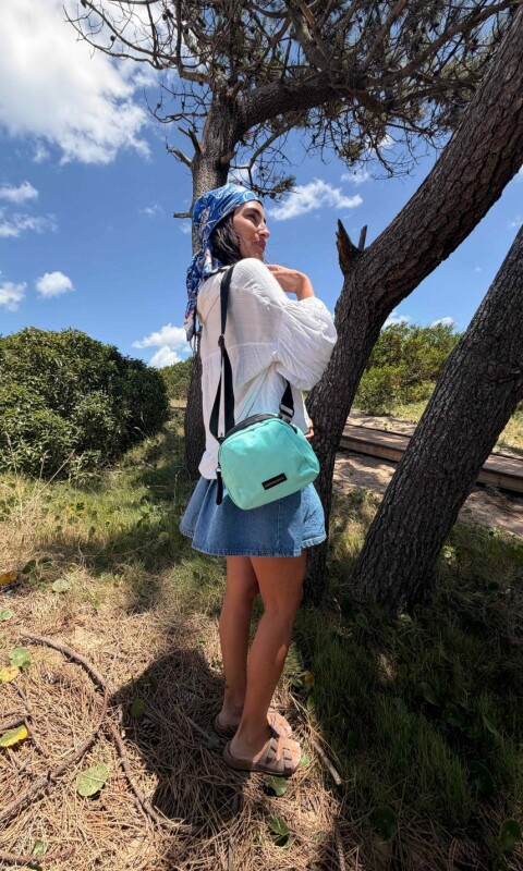 BANDOLERA MORRAL GINSENG AQUA