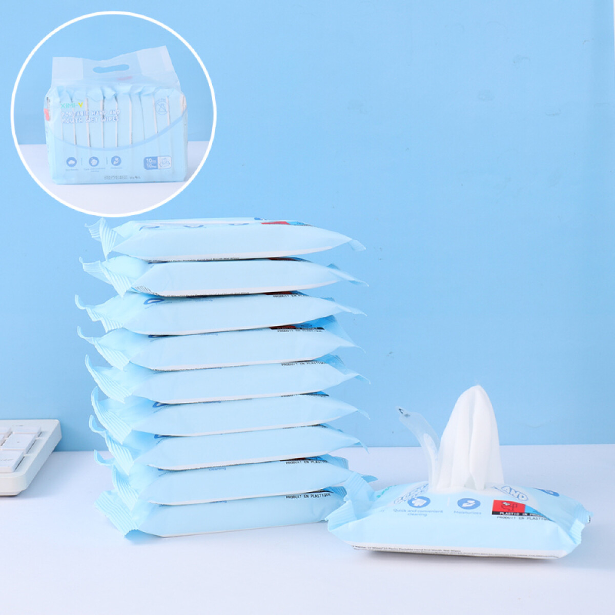 Toallitas Húmedas 100 Unidades (10 Paquetes X 10 Unidades) 