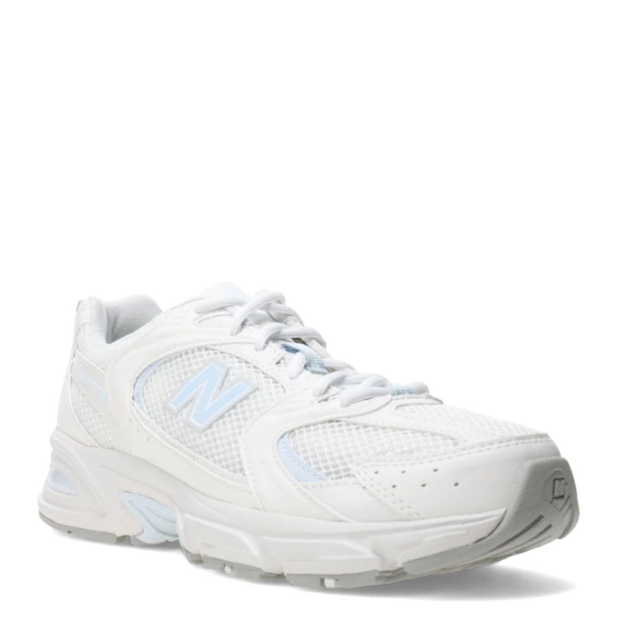 Championes Unisex New Balance Running Course 530 Blanco - Celeste